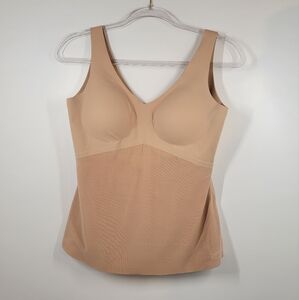 Honeylove Liftwear Nude Tan Cream Cami Shapewear Tank Top Women Size Large